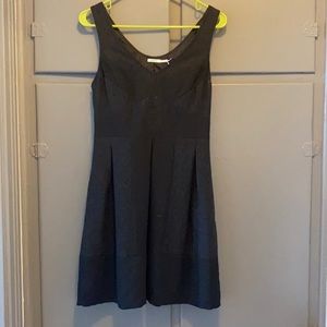 Black wool dress
